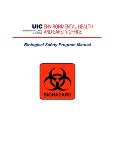 Biological Safety Program Manual - BioS