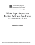 White Paper Report on Excited Delirium Syndrome