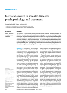 Mental disorders in somatic diseases: psychopathology and treatment