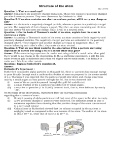 Structure of the Atom