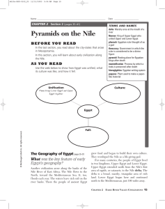 Pyramids on the Nile