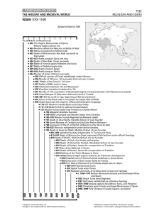 7.21 Islam 570–1100