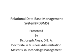The rational interrelationships within databases base on tables