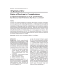 Original Article Status of Ossicles in Cholesteatoma