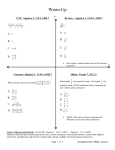 Connecting Fractions and Rational Expressions