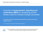MRV of developing country actions in the context of UNFCCC
