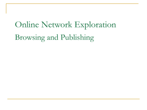 Browsing and Publishing
