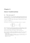Chapter 9 Linear transformations