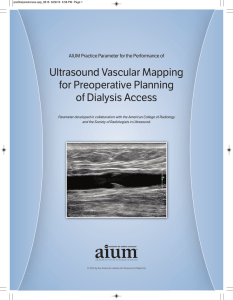 Ultrasound Vascular Mapping for Preoperative