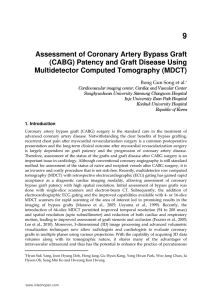 Assessment of Coronary Artery Bypass Graft (CABG) Patency