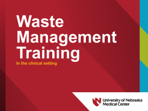 Waste Reduction in the Clinical Setting