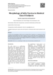 Morphology of Sella Turcica in Skeletal Class II Subjects