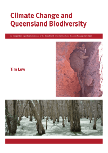 Climate Change and Queensland Biodiversity