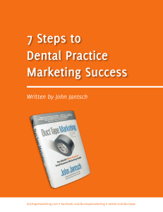 Duct Tape Marketing: 7 Steps to Dental Practice Marketing Success