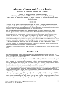 Advantages of monochromatic x-rays for imaging [5745-125]