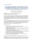 Emerging Pathogens and Health Security: Improving Public Health