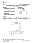 200-MHz General Purpose Clock Buffer, PCI-X