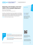Diagnosing and managing acute heart failure in