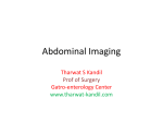 Abdominal Imaging - Dr.Tharwat kandil