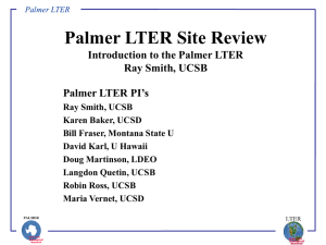Palmer LTER Site Review