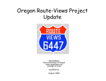 Oregon Route-Views Project Update