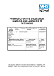 protocol for the collection, handling and labelling of specimens