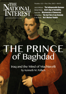 Iraq and the Mind of Machiavelli