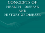 CONCEPTS OF DISEASE
