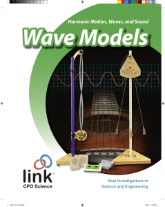 Harmonic Motion, Waves, and Sound Wave Models