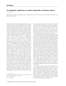 The diagnostic significance of relative bradycardia in infectious