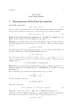 Euler-Cauchy Equations