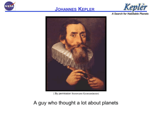 Kepler Mission Workshop Presentation