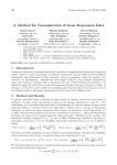 A Method for Normalization of Gene Expression Data