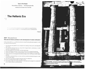 The Hellenic Era - users.miamioh.edu