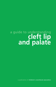 cleft lip and palate - Children`s Craniofacial Association