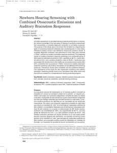 Newborn Hearing Screening with Combined Otoacoustic Emissions