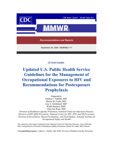 3. CDC. Updated US Public Health Service guidelines for the
