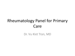 Rheumatology panel for Primary Care - CAPA