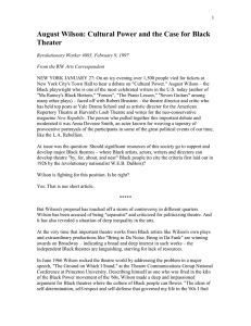 August Wilson: A timeline, 1945-2005