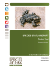 Status Report and Assessment of Western Toad in the NWT (2014)