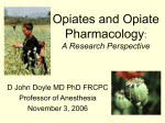 Opiates and Respiratory Depression - index