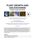 plant growth and gas exchange student pages (readings)