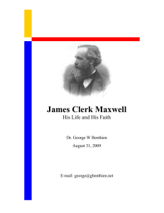 James Clerk Maxwell - Math Tutorials and More by George