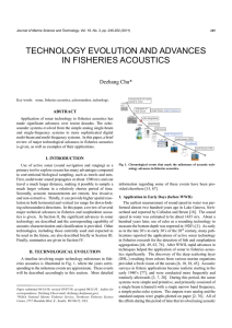 technology evolution and advances in fisheries acoustics