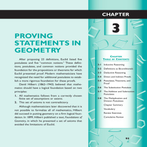 Chapter 3 Proving Statements in Geometry