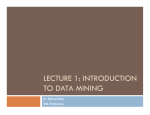 lecture 1: introduction to data mining