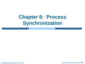 Module 7: Process Synchronization