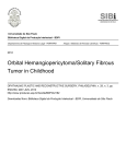 Orbital Hemangiopericytoma/Solitary Fibrous Tumor in