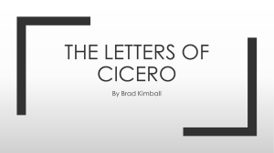 The Letters of Cicero