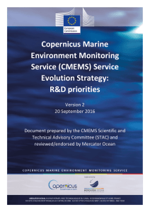 Copernicus Marine Environment Monitoring Service (CMEMS
